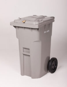 64-Gallon Rolling Collection Bin