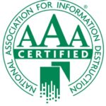NAID AAA CertLOGO PANTONE 323 REG High Res Transparent 275x355 NAID AAA Certification Logo